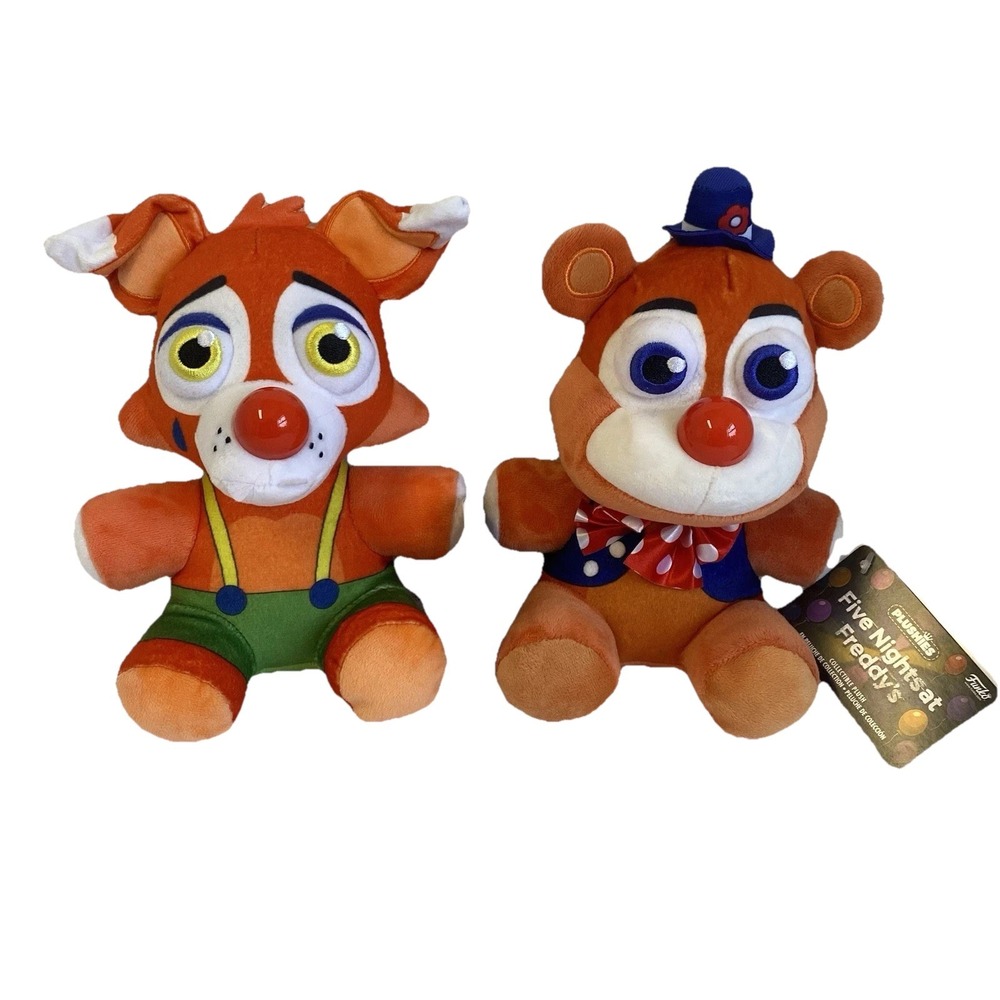 FUNKO Five Nights At Freddys Circus Foxy Circus Freddy New w/tag Lot FNAF Plush